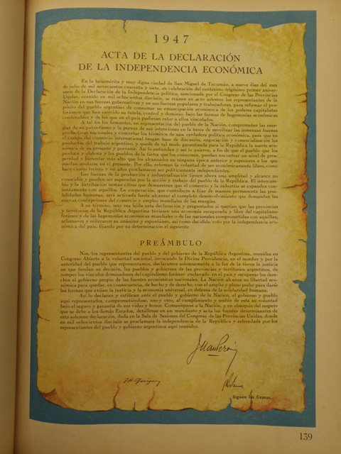 Acta de declaración de la Independencia Económica
